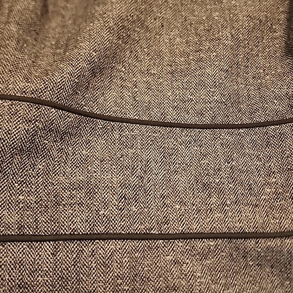 Halogen Grey Herringbone Wool Blend Sheath Dress - Picture 6 of 9